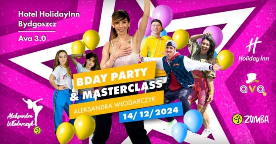 Zumba Masterclass + Afterparty AVA 3.0 | Bydgoszcz