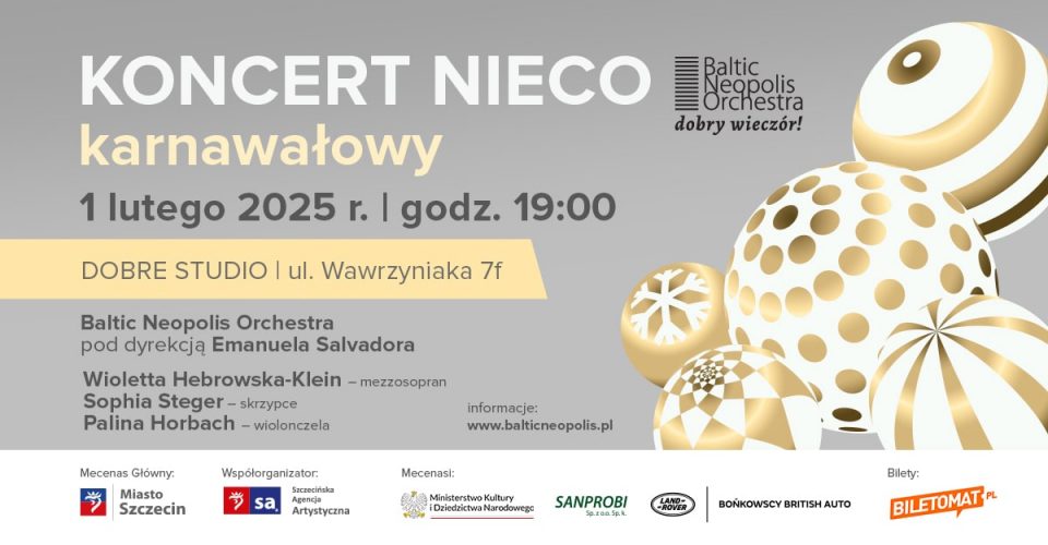 KONCERT NIECO KARNAWAŁOWY | SZCZECIN