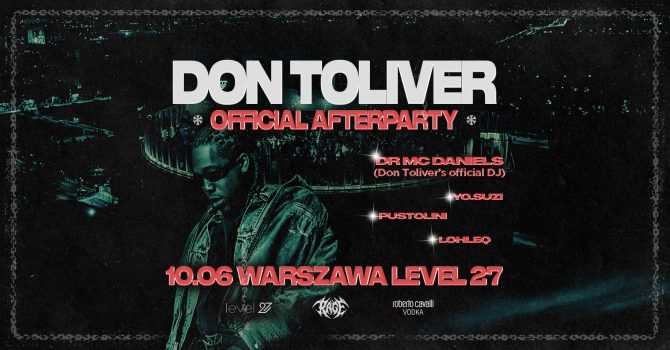 OFFICIAL AFTERPARTY DON TOLIVER ON THE ROOFTOP | WARSZAWA