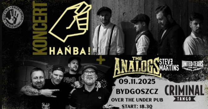 The Analogs + Criminal Tango + Steve Martins + The United Tears | Bydgoszcz