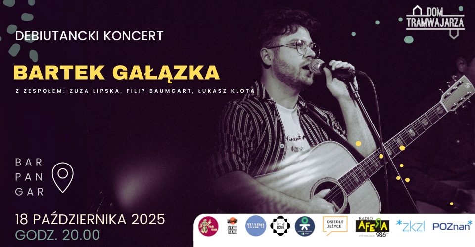 Bartek Gałązka - koncert w Panu Garze