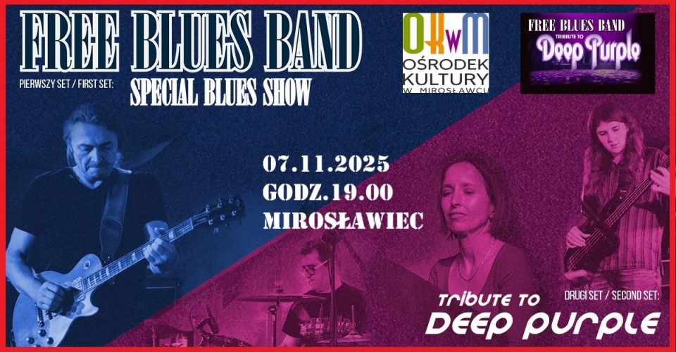 Free Blues Band - Tribute to Deep Purple | Special Blues Show | Mirosławiec