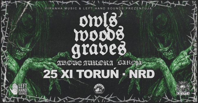 Owls Woods Graves, Above Aurora, Garota |Toruń
