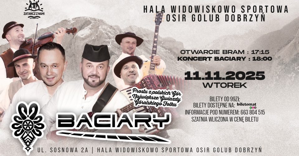 KONCERT BACIARY | GOLUB DOBRZYN