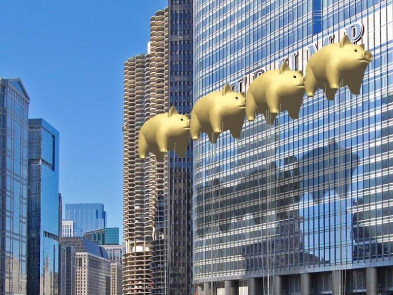 Architekci z Chicago chcą zakryć logo Trump Tower świniami z okładki Pink Floyd