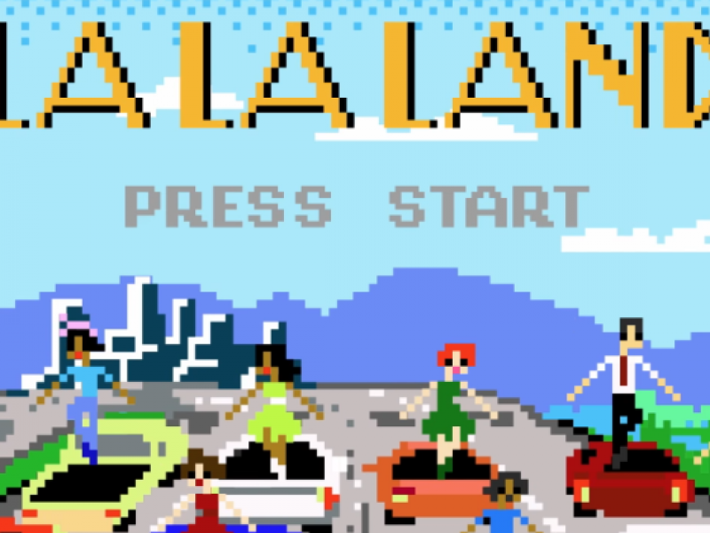 La La Land jako 8-bitowa gra komputerowa RPG