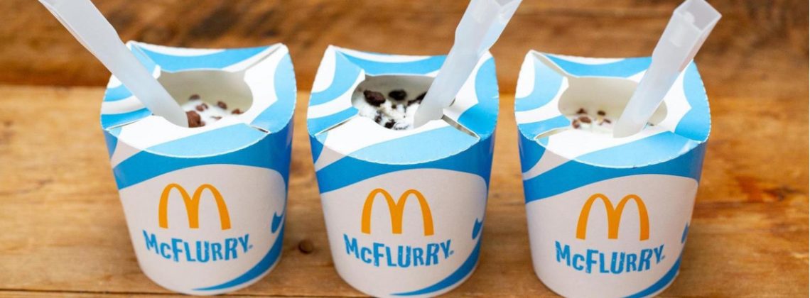 McDonald’s rezygnuje z plastikowych słomek i wprowadza nowe kubki do McFlurry