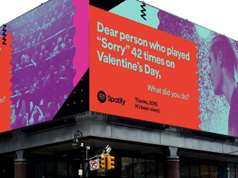 Spotify zdradza wasze wstydliwe sekrety na billboardach